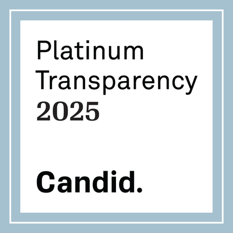 Rotating GIF of Platinum Seal of Transparency badge from Candid and Four-Star Rating badge from Charity Navigator